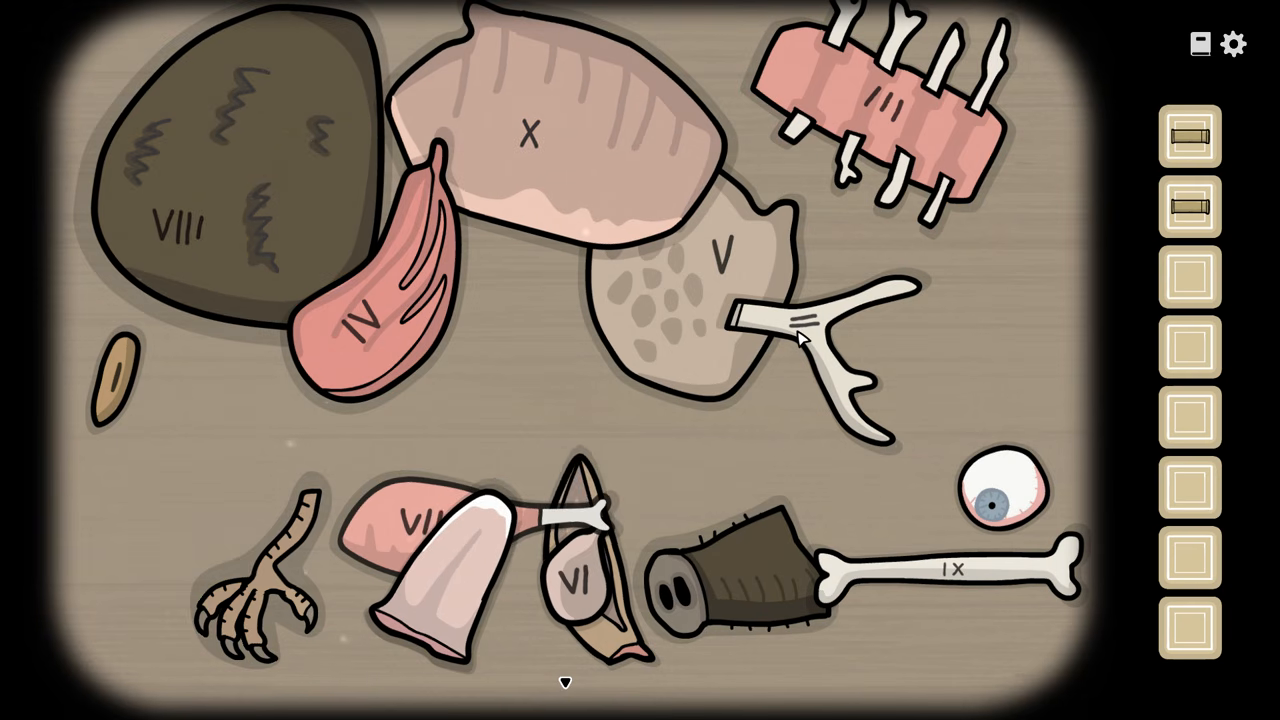 Five-senses hunting note and animal parts