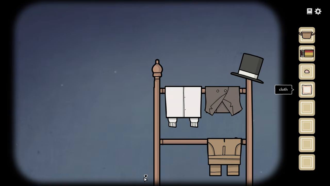 Clothes rail and collected cleaning cloth