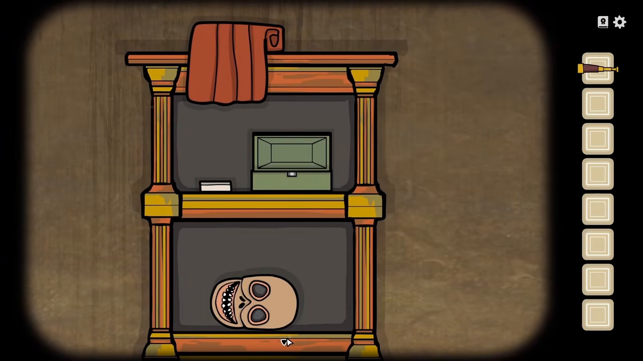 Opened telescope box