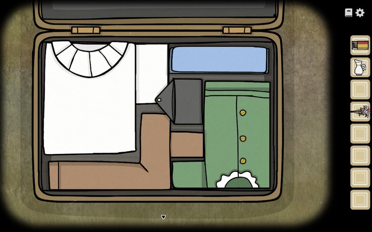 Alexandra's arrival suitcase