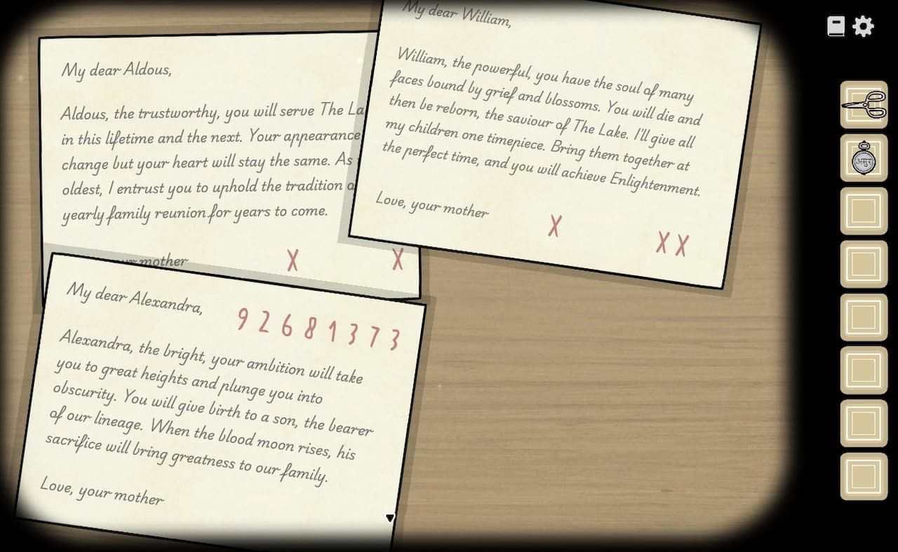Bathroom crossed-number notes