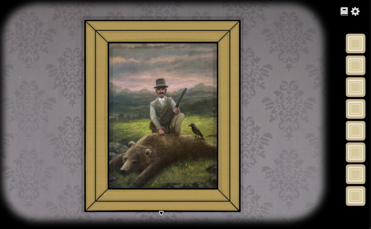 Hunting portrait's secret-laboratory clue