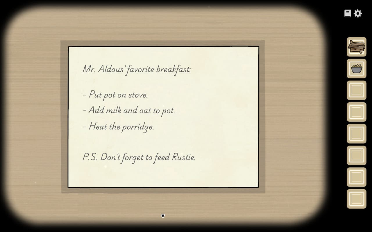 Breakfast preparation note