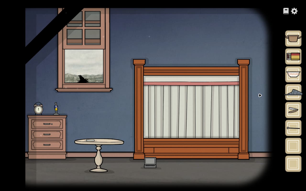 Aldous's bedroom and alarm context