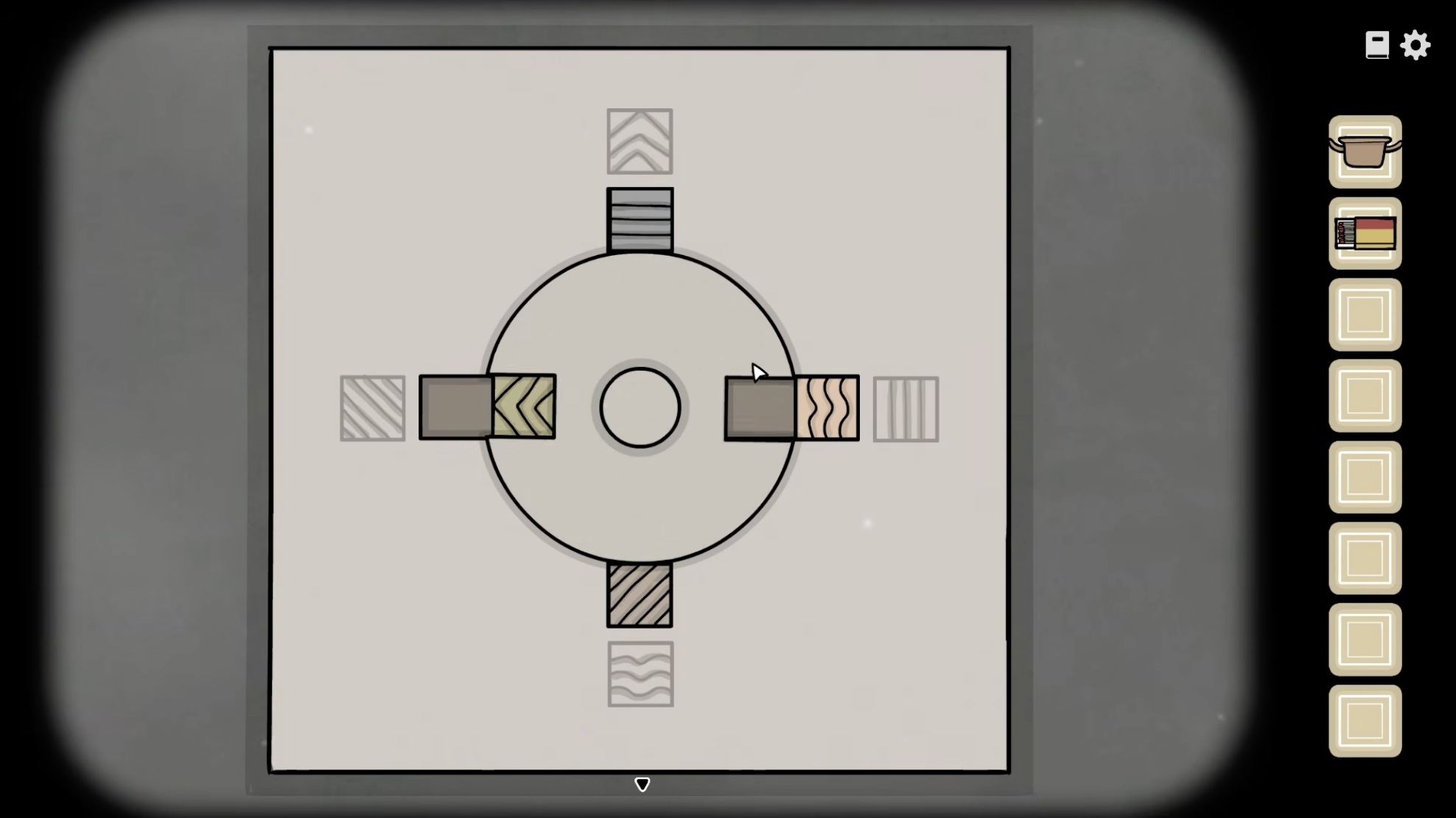 Razor-box rotating wheel and pattern guides